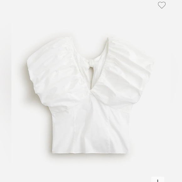 NWT Cecily Top in Stretch Cotton Poplin Blend - Picture 4 of 7